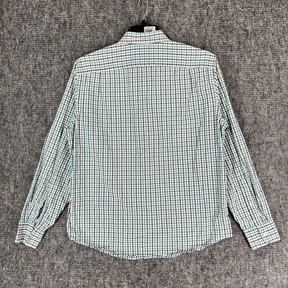 J.Crew Shirt Mens L Gingham Preppy Business Casual Tailored Worn Broken In Look - Picture 2 of 13